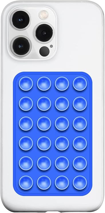 Suction Phone Case, Phone Suction Sticker, Silicone Suction Phone Case for Hands-Free Mobile Accessory Holder Grip, Video Phone Accessory Compatible Mirror