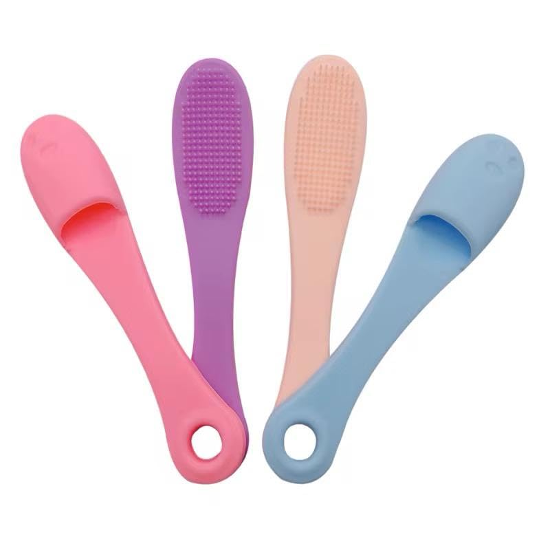 Silicone Face Cleaner , Lips Exfoliator &amp; Blackhead Remover Brush