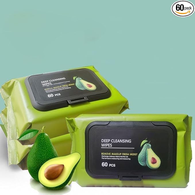 MAKEUP REMOVER FACE WET WIPES AVOCADO